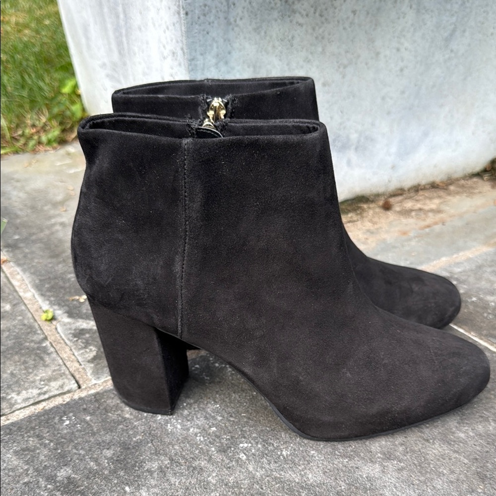Topshop Miles Black Suede Ankle Boot Size 11 / 42 EU